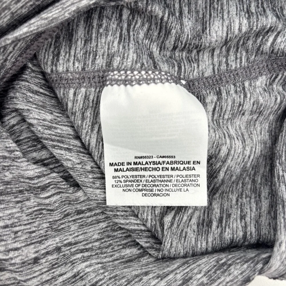 Nike Mens Pullover Large Gray‎ Heathered Dri-Fit Quarter Zip 683485-021 Running